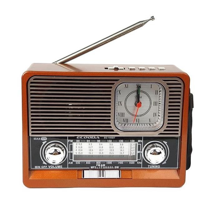 RADIO SPEAKER JAM SENTER AUX FLECO F-105 WOOFER CAS/RADIO SPEAKER CAS PORTABLE FM/AM/SW/TF USB - RAD