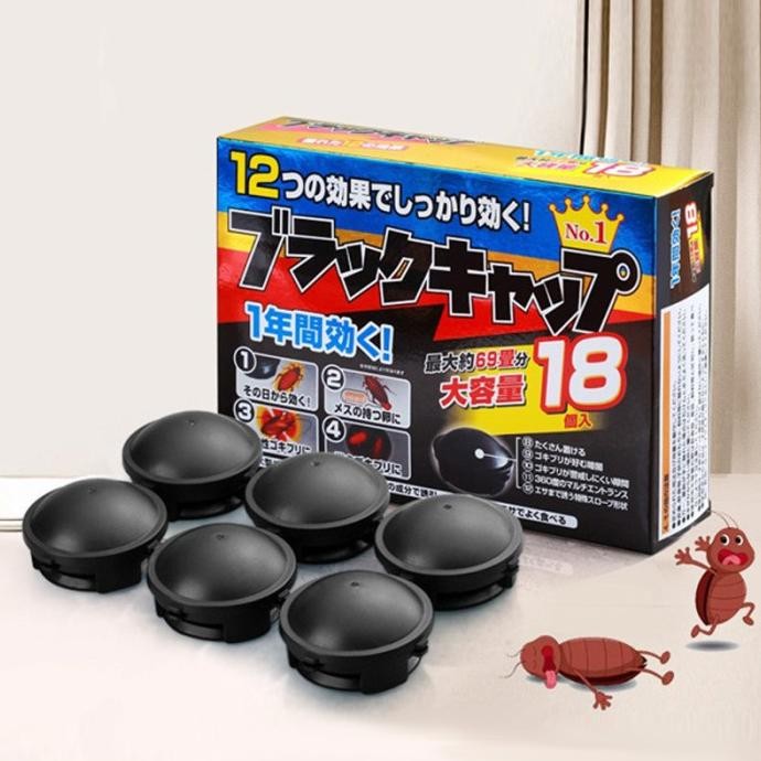 Obat Pembasmi Kecoa Japan Racun Kecoa Anti Kecoa Earth Black Cap