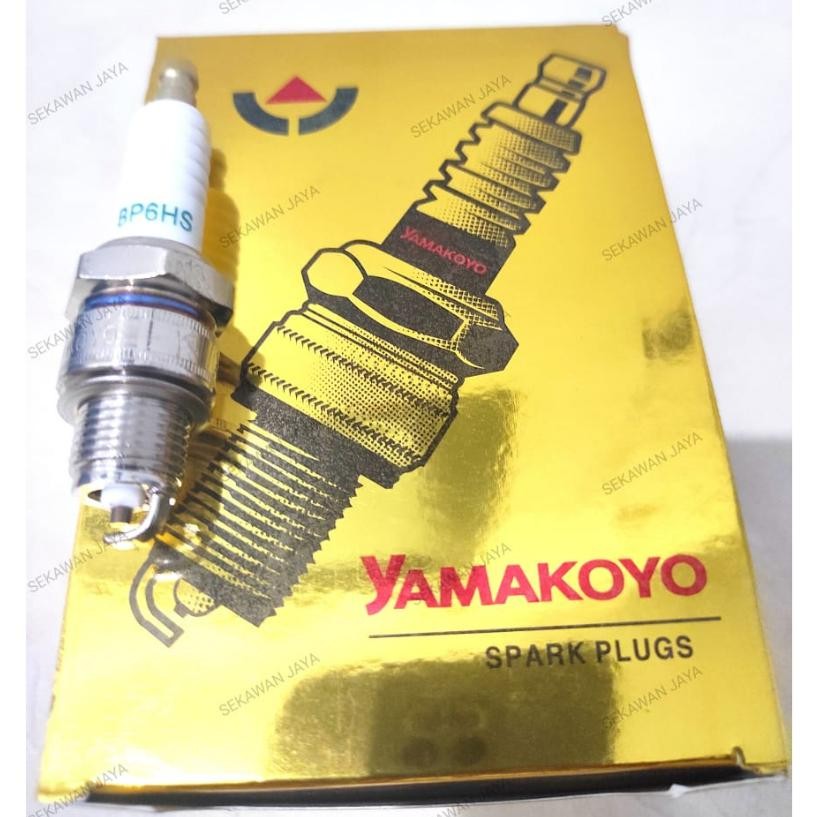 Yamakoyo Busi Bp-6Hs For Robin Engine Type Ey-15D Ey-20D Ey-28D Busi Drat Pendek