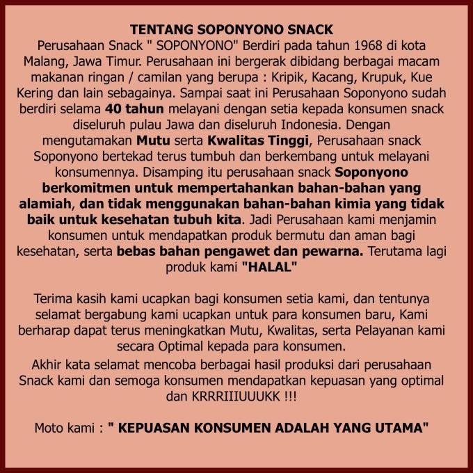 

(Good) Keripik Tempe Daun Jeruk Soponyono Original / Kripik Tempe Soponyono