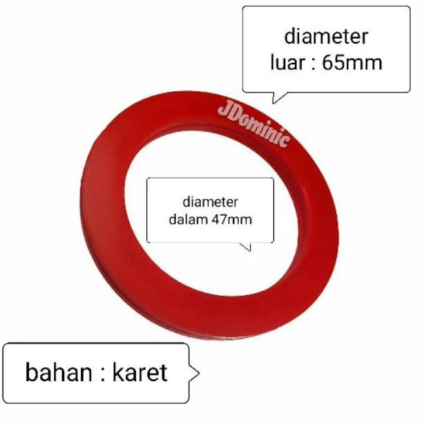 packing karet selang 2" pipih inchi inc in dim pompa sawah kuras empang irigasi pengairan ladang pak