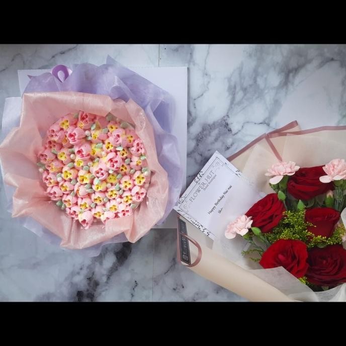 

BOUQUET CAKE KUE ULANG TAHUN BUKET BUNGA KADO GIFT ANNIVERSARY WEDDING Terlaris