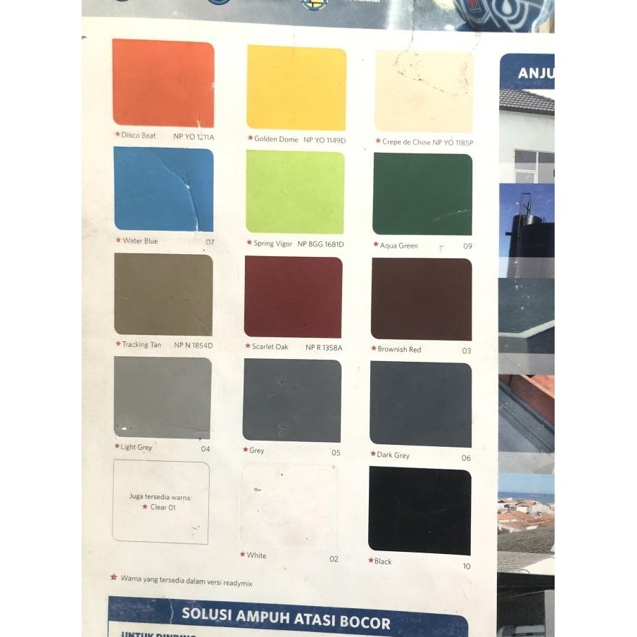 CAT WATERPROOFING ELASTEX 5 KG WARNA