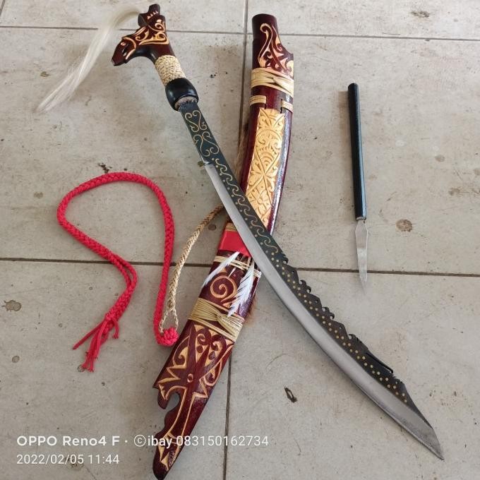 Edisi Kolektor Mandau Dayak Motif Jimpul Co