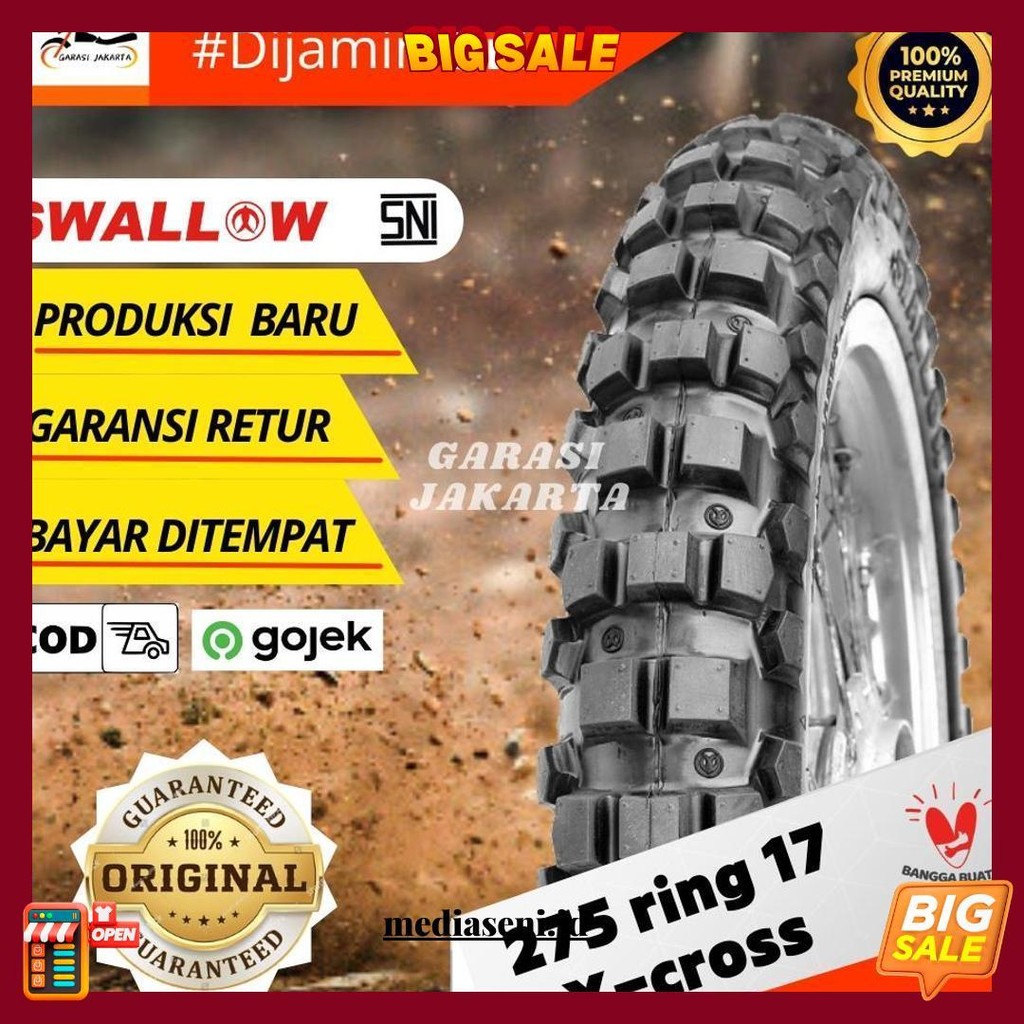 Ban Cross Trail Ring 17 275 Ban Luar Motor Ring 17 275 Ban Swallow Tahu Ring 17 275 Klx Crf Gratis O