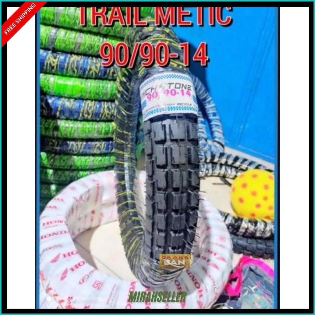 Ban Motor Metic Trail 90/90-14 Ban Tril Ring 14 Ban Tril Metic Honda Beat Vario Mio Fino Spacy Spin 