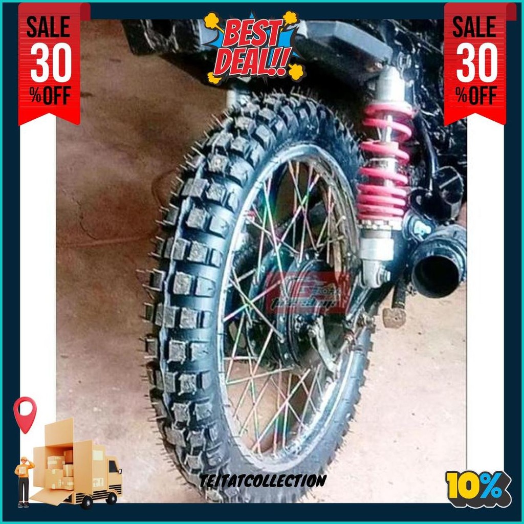 Promo Sepasang (2) Ban Cros Cangkul 250-17 & 275-17 Ban Cangkul Ban Cros Ban Ring 17 Ban Bebek Trail