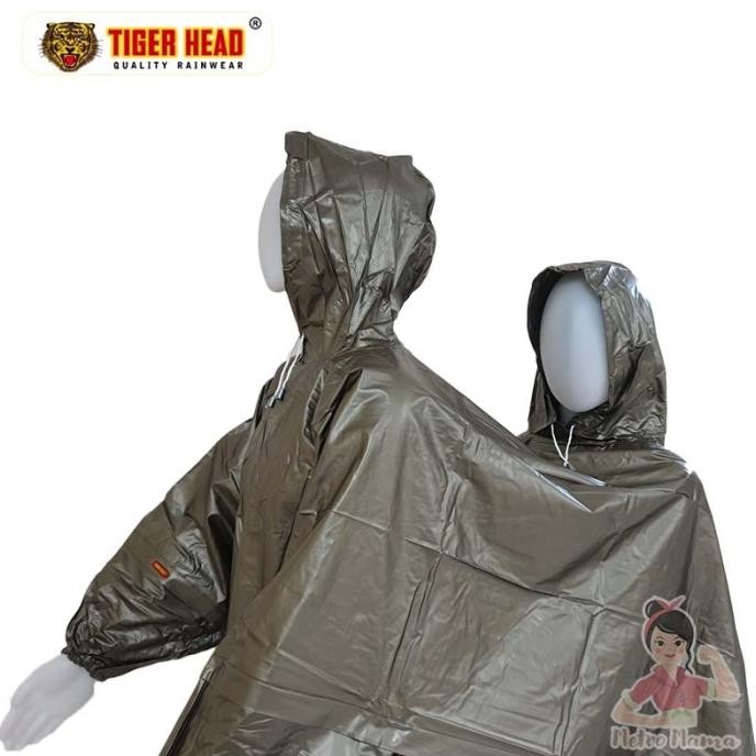 Jas Hujan Ponco Lengan Dua Kepala 2 in 1 Millenium TIGER HEAD 68227