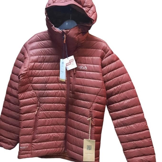 HARGA DISC - RAB MICROLIGHT ALPINE DOWN MEN'S BELUGA JAKET WINTER HIKING TREKKING TRAVELING ORIGINAL