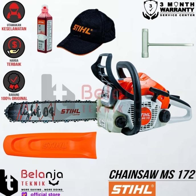 Promo Stihl Chainsaw Ms 170 14 Inch Mesin Potong Kayu Ms170 Gergaji Kayu 14"