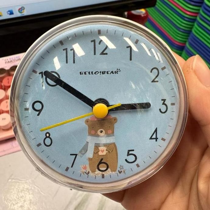 Jam Dinding Kamar Mandi Jam Tempel Waterproof Suction Cup murah