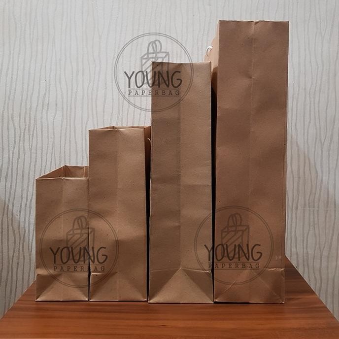 

gf-5 Paper Bag / Tas Kertas XL Polos Uk.29x10x41 (1 lusin (12pcs)) Murah