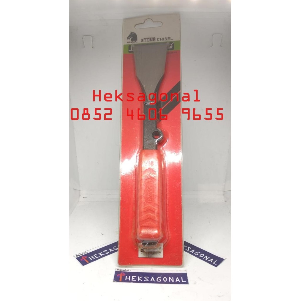 

^^^^^] Pahat Batu 9 KOREA Tatah Flat Papak 9 INCI STONE CHISSEL 220X40MM BPN