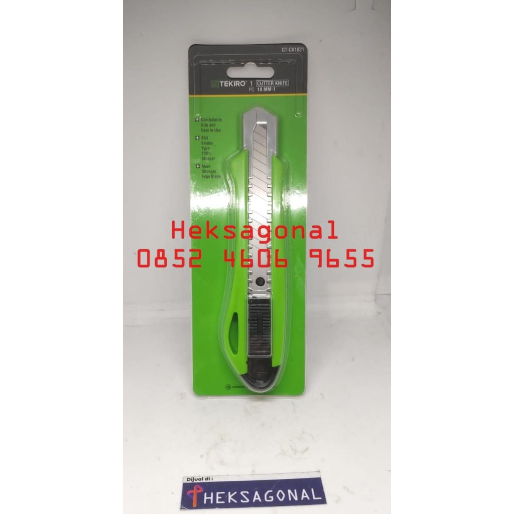 

>*>*>*>*] TEKIRO pisau cuter besar ukuran 18 mm auto lock Balikpapan