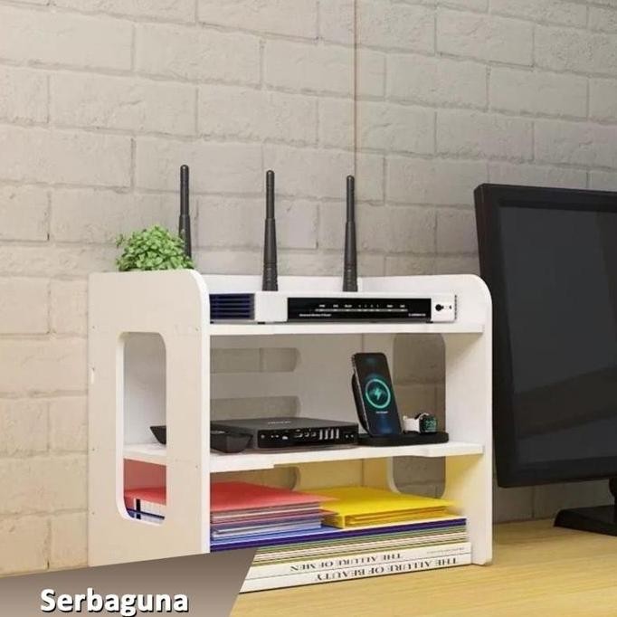 

DHWE Rak File Organizer Wifi Setup Bertingkat Untuk Berkas Paper Di Meja Kantor Ruang Belajar GLM