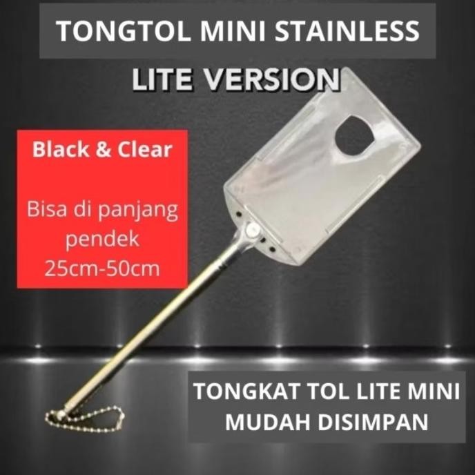 ><><><] Tongkat Kartu Tol Teleskopik Tangkai Toll Stik Tol Stainless Adjustable
