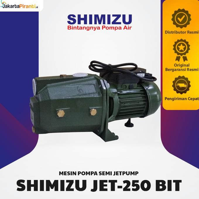 Mesin Pompa Air Semi Jetpump Semijet Shimizu 250 Watt Jet-250 Bit
