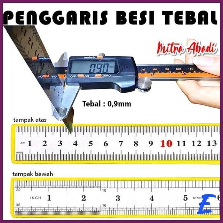 

| MTA | PENGGARIS / MISTAR BESI STAINLESS STEEL TEBAL