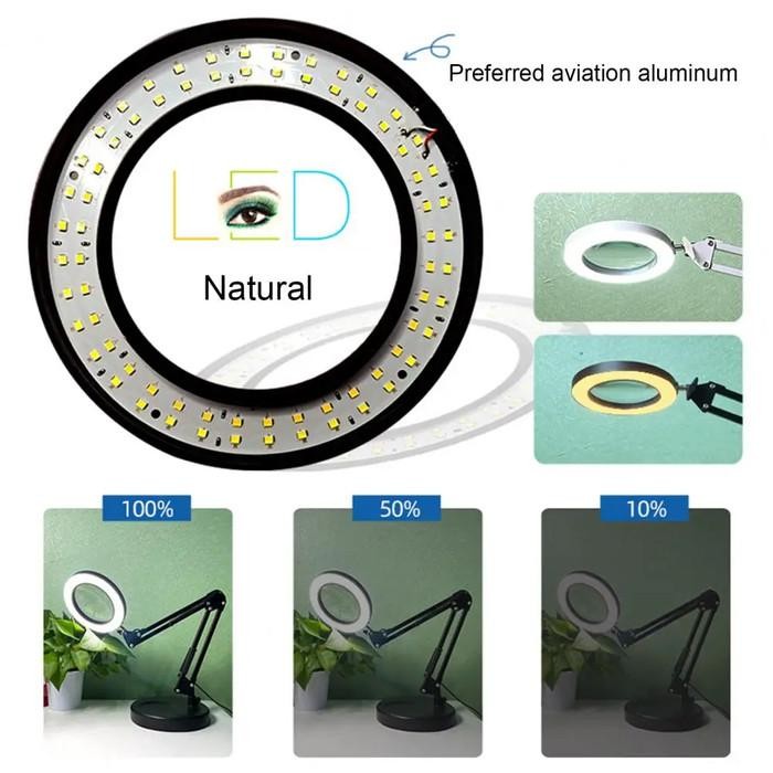

Kaca Pembesar Multifungsi Magnifying Glass 10X Led Table Lamp Original Dan Terpercaya