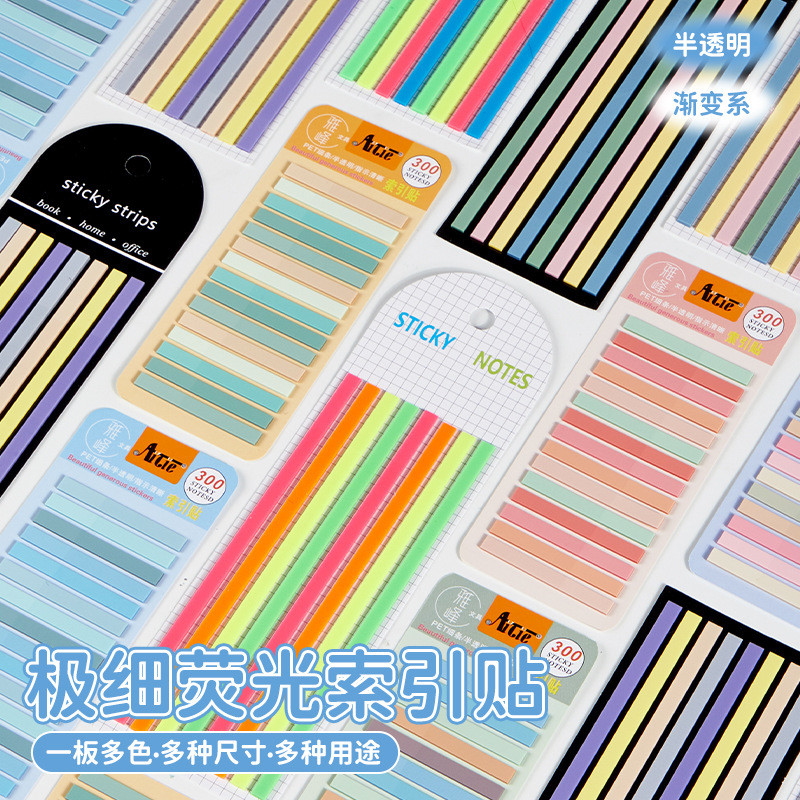 Label Fluoresen Penanda Warna Catatan Tempel
