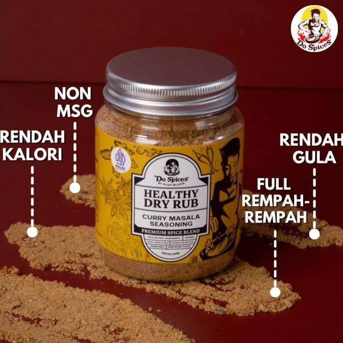 

Dospices Healthy Dry Rub Bumbu marinasi rendah kalori [Curry Masala seasoning] murah