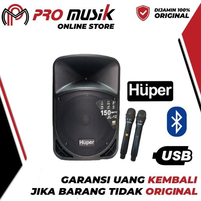 Promo Huper Jl12 Speaker Portable Usb Bluetooth 12" - Original Garansi