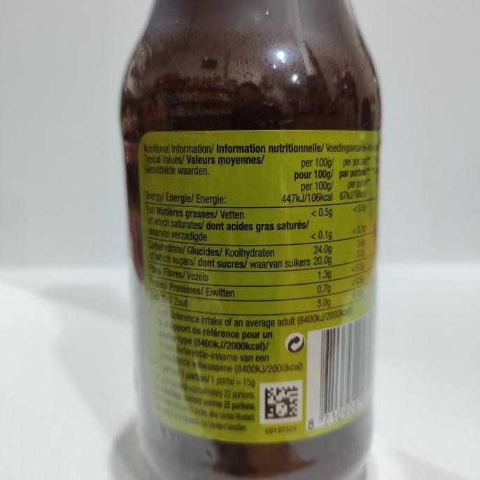 

COLMAN'S OK FRUITY SAUCE 335G murah