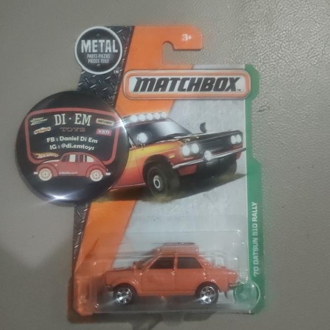 Matchbox 70 Datsun 510 Rally Orange