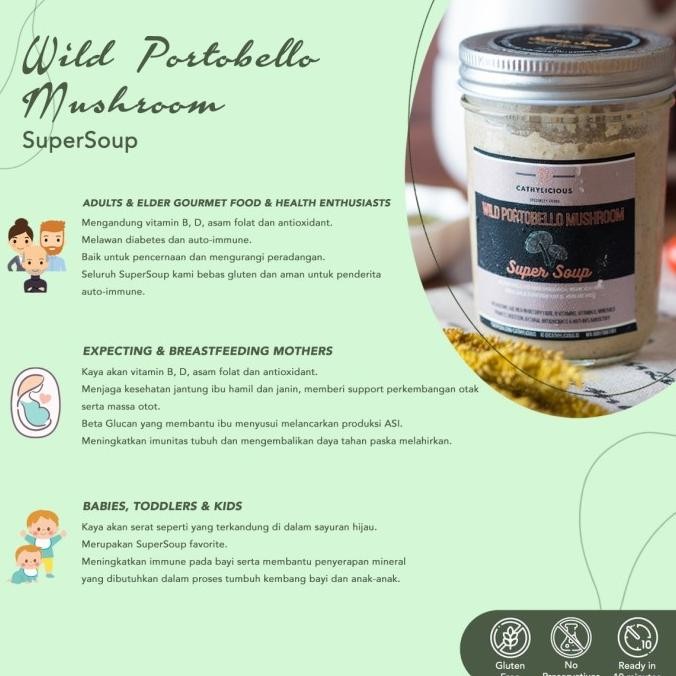 

CATHYLICIOUS GF SuperSoup for GERD Recovery MPASI Nutrition WeightLoss murah