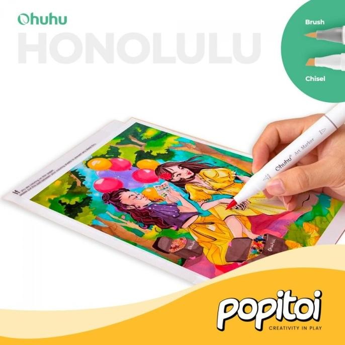 

Ohuhu Honolulu 24 48 72 104 120 168 216 320 Alcohol Art Marker Color Dual Tip Brush And Chisel Alcohol Water Color Acrylic Art Marker Spidol Warna Gambar Manga Anime Alkohol