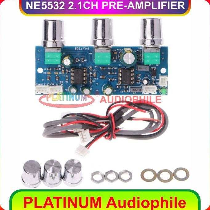 Murah Tone Control Ne5532 2.1Ch Stereo Pre Amplifier 2.1Ch Ne5532