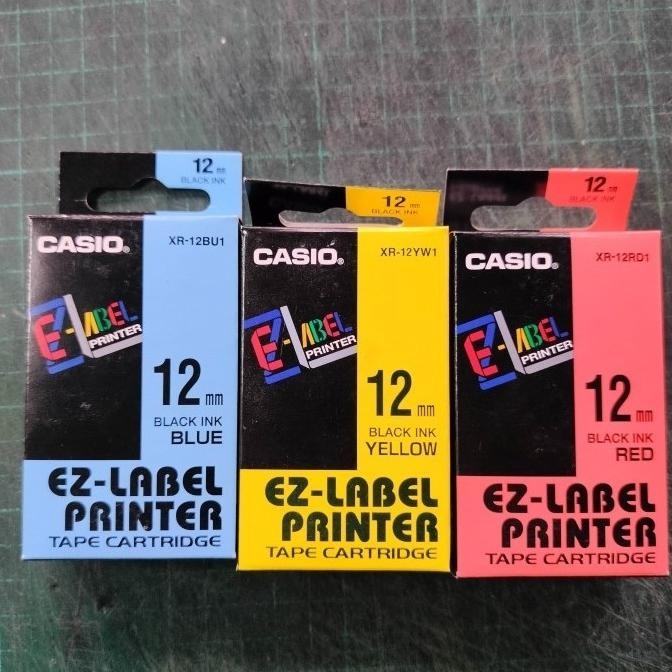 

Ez Label Printer Tape Cartridge Casio 12 Mm Xr - 12Yw1 Co