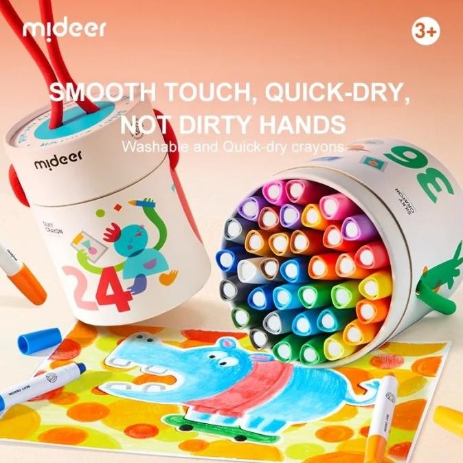 

Mideer Silky Crayon Bucket Mainan Anak Mewarnai Drawing Coloring Book