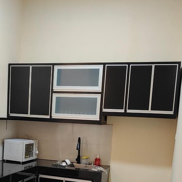 Terbaru Kitchen Set Atas Alumunium Acp By Request  Rak Dapur Alumunium Gantung