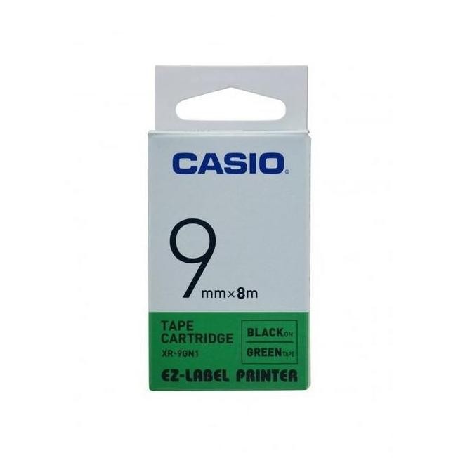 

Terlaris Ez Pita Label Printer Xr-9Gn1 9Mm Black On Green Tape Casio Co