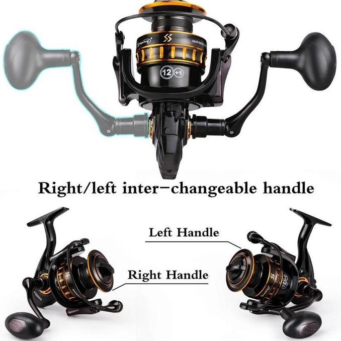 Sale Sougayilang 1000-5000 Reel Pancing 12+1Bb Besi Reel Bonus Spool Max 15Kg Spining Reel