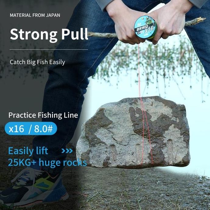 Murah Bingolife Professional Jepang X12 X16 Sea Lure Senar Pancing Kawat Dikepang Pe Tarikan Tebal D