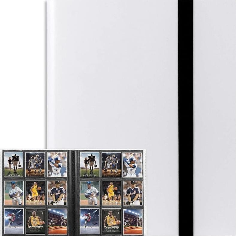 

jg-8 360pcs Album Kartu Besar 9 Slot Buku Koleksi Kartu A4 Card Album Buku Koleksi Kartu Termurah