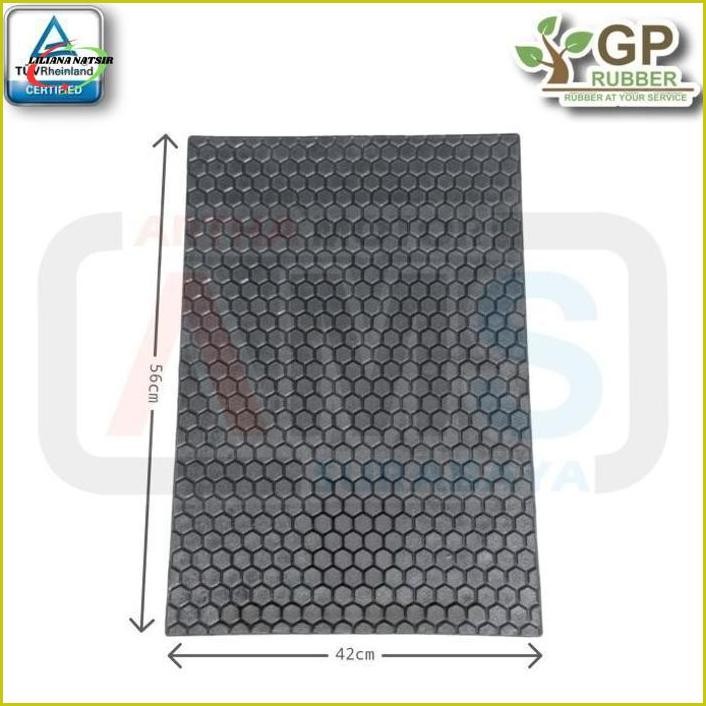 Baru.. Karpet Karet Keset Lantai Alas Mobil Rumah Kantor Anti Slip Segi Enam