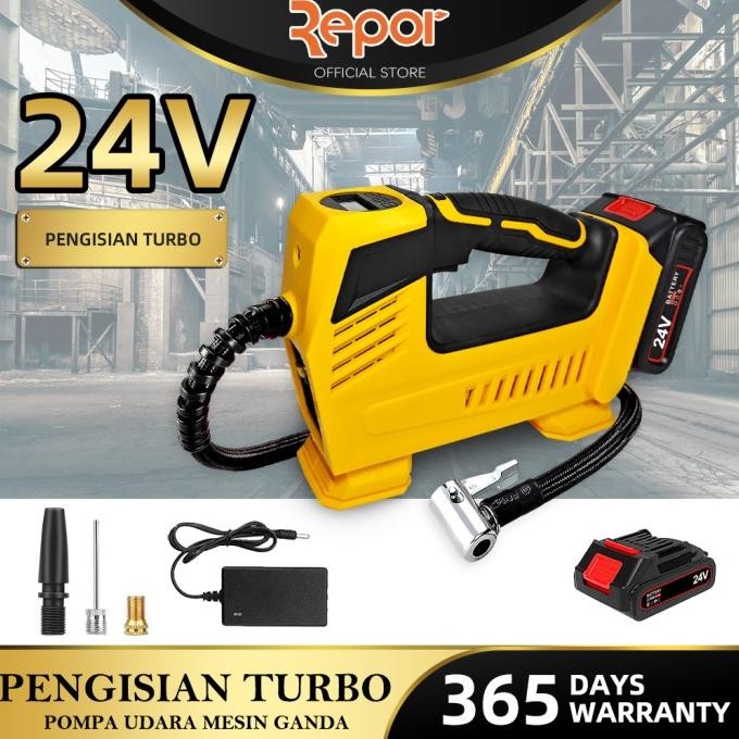 Ironhoof Mini Isi Angin Ban Mobil / Pompa Angin Ban New Stok