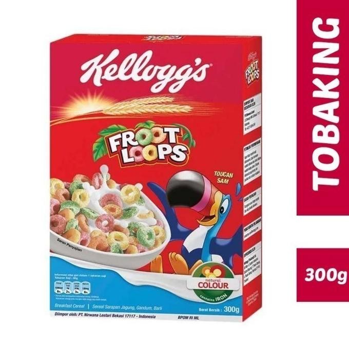 

(Good) KELLOGGS FROOT LOOPS Cereal 300 gr Kellogg's Sereal Ring Buah