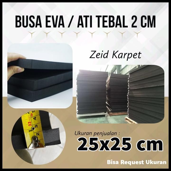 Terlaris Busa Ati 2 Cm Murah / Spon Eva / Spon Ati 20 Mm Ukuran 25X25 Cm Good Quality