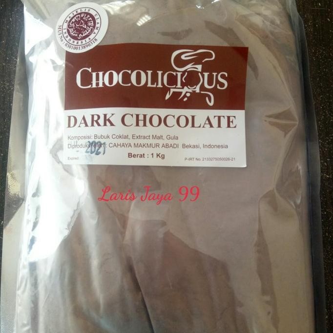 

BUBUK COKLAT HITAM/ DRAK COKLAT CHOCOLISIUS 1 KG