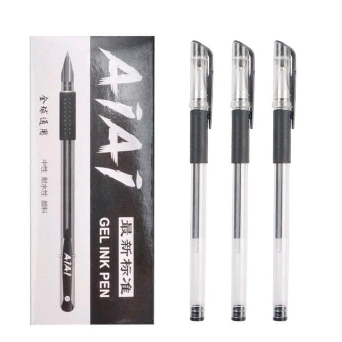 

~^~^~^] Gel Pen Alat Tulis Kantor Pen Gel Bolpen Pulpen Pena Tinta Gel 0.5 mm