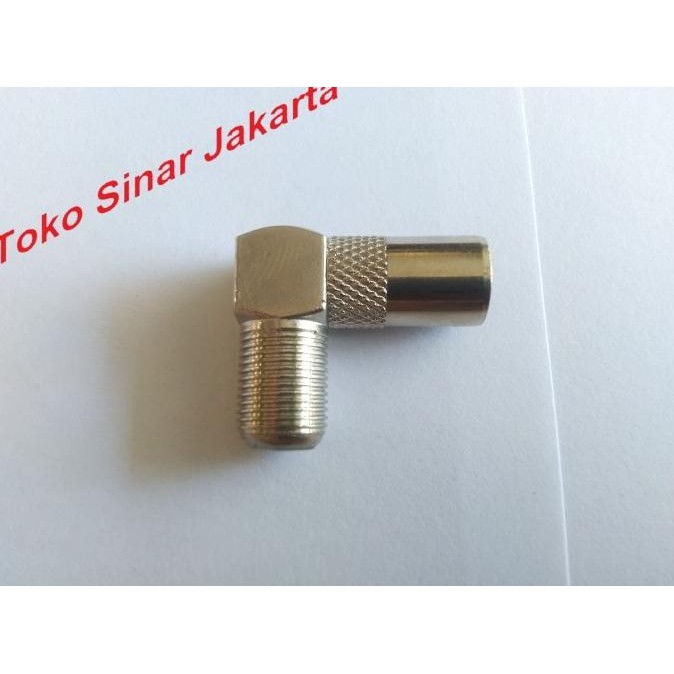 `````````] Jack F Konektor Connector Kabel Coaxial Drat RG 59 6 TV CCTV Televisi Antena Antenna