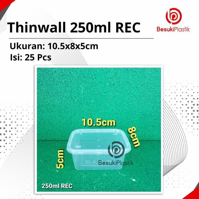 (Good) Thinwall 250ml REC / Box Thinwall 250ml / Kotak Thinwall 250ml