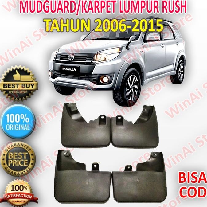 MUD GUARD KARPET LUMPUR MOBIL RUSH TERIOS LAMA OLD 2004-2011 BEST SELLER