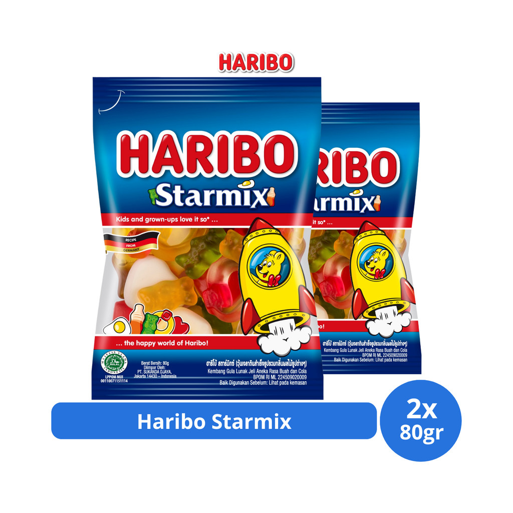 

Haribo Starmix 80gr x 2 pcs