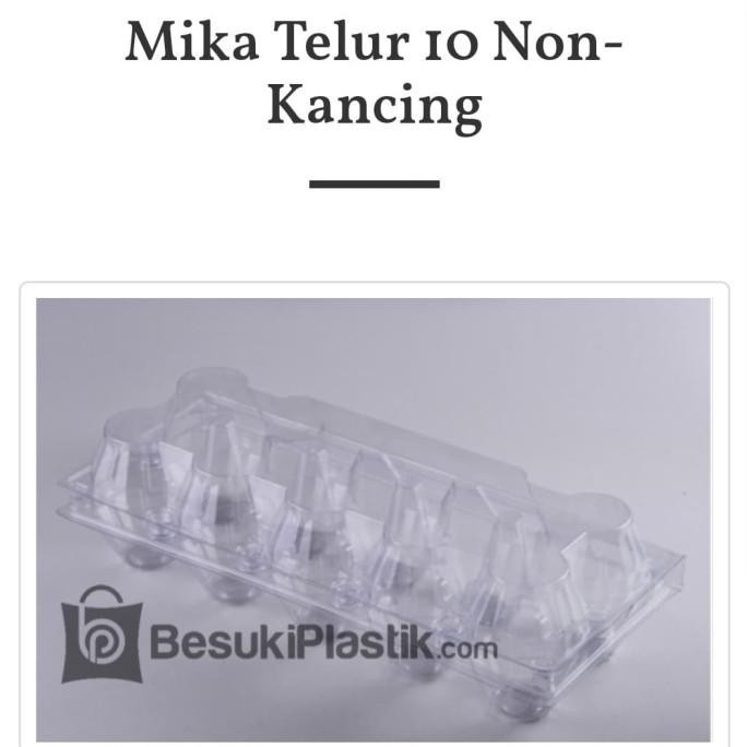 (Good) Mika Telur isi 10 Non Kancing / Mika Telur / Mika Telur 10