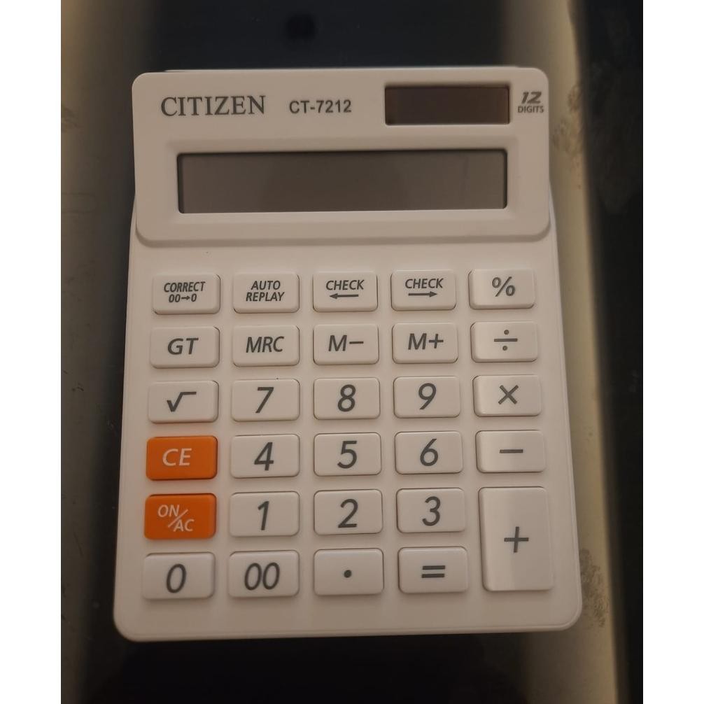 

vb-8 CITI.ZEN CT-7212 Calculator 2 Display Layar LCD / Kalkulator 12 Digits CT7212 Original